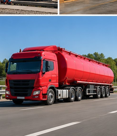 Gas Oil tanker truck